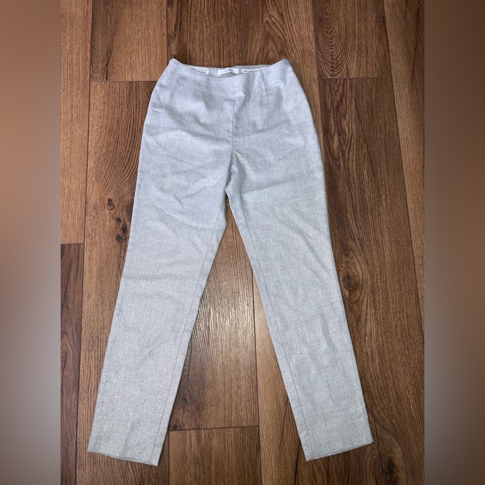Peserico women’s sparkle grey pants size 8